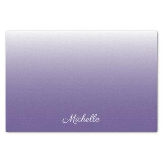 Personalized gradient ombre Ultra Violet Tissue Paper