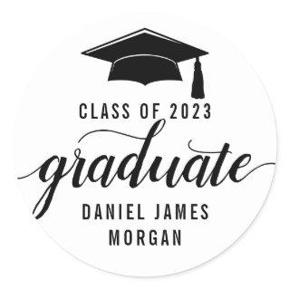 Personalized Graduation Party Class Of 2023 Classic Round Sticker