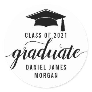 Personalized Graduation Party Classic Round Sticker