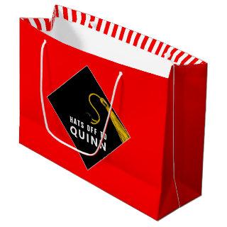 Personalized Graduation Red Large Gift Bag