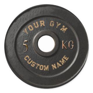 Personalized Gym Owner | Funny Vintage Fitnes      Classic Round Sticker