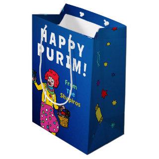 Personalized Happy Purim!  Medium Gift Bag