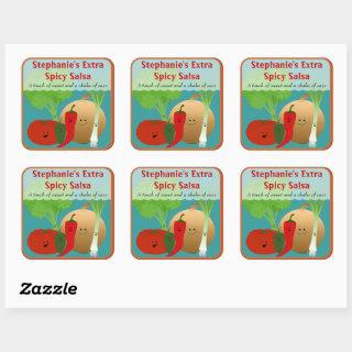 Personalized Happy Salsa Sticker