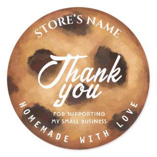 Personalized Homemade Bakery Classic Round Sticker