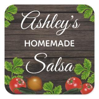 Personalized Homemade Salsa Label