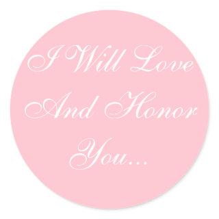Personalized Invites Bubble Gum Pink Classic Round Sticker