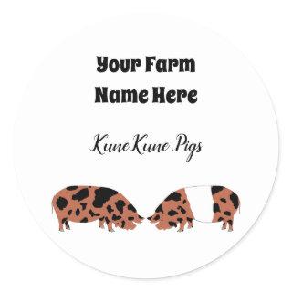 Personalized KuneKune Pig Sticker