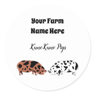 Personalized KuneKune Pig Sticker