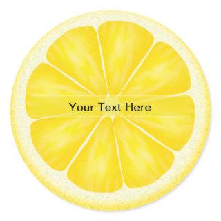 Personalized Lemon Slice Stickers