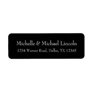 Personalized Minimalist B & W Address Labels