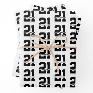 Personalized Name 21st Birthday Modern   Sheets