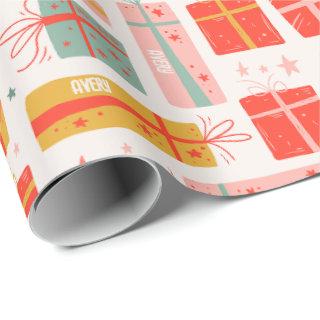 Personalized Name Boho Presents Pattern Christmas