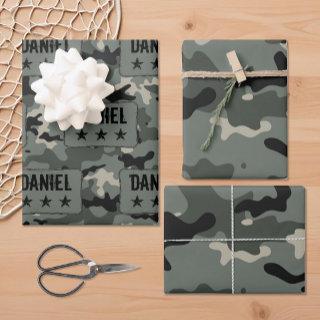 Personalized Name Camouflage  Sheets