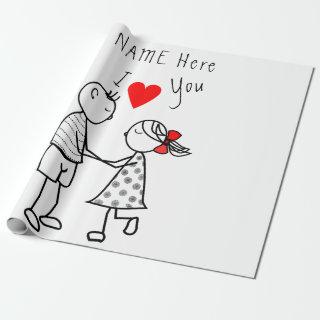 Personalized Name Gift  Couple Love