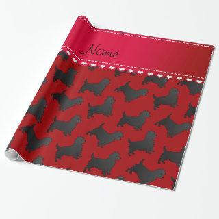 Personalized name red cairn terrier dogs