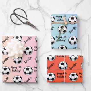 Personalized Name Sentiment Sport Soccer Birthday  Sheets