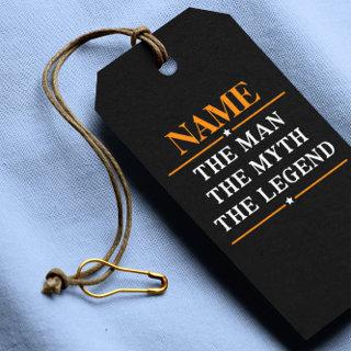 Personalized Name The Man The Myth The Legend Gift Tags