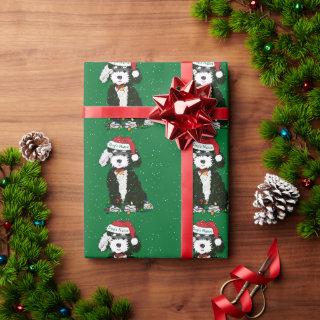 Personalized Naughty Bernedoodle Green Xmas