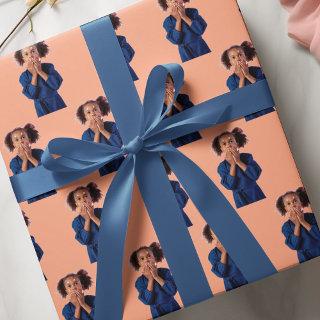 Personalized Orange Photo Collage Kids Birthday