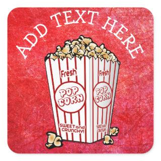 PERSONALIZED Party Popcorn Stickers