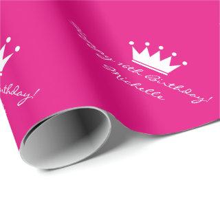 Personalized pink sweet 16 Birthday