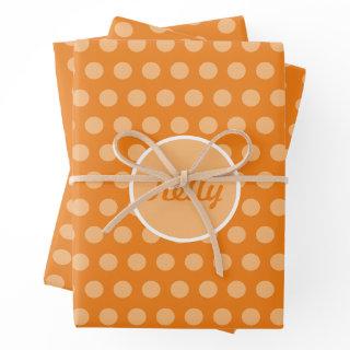 Personalized Polka Dot  (Orange)