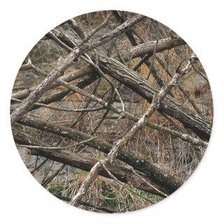 Personalized Real Camo / Camouflage (customizable) Classic Round Sticker