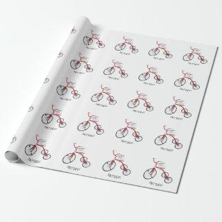 Personalized Red Tricycle Toddler Kids Christmas