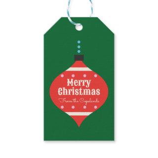 Personalized Retro Ornament Gift Tags
