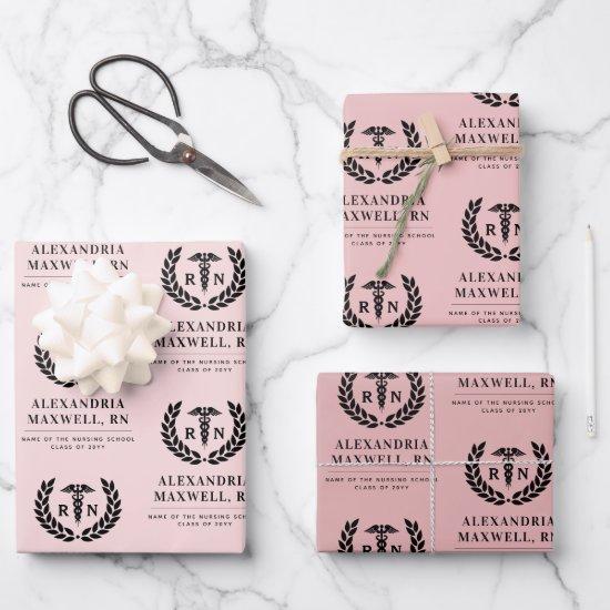 Personalized RN Nursing School Graduation Elegant  Sheets