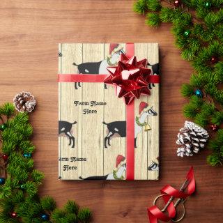 Personalized Rustic Christmas Alpine Dairy Goat