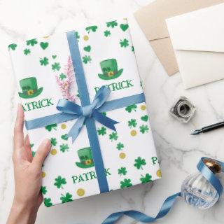 Personalized Saint Patricks Leprechaun Clover