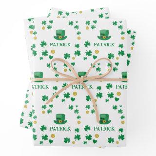 Personalized Saint Patricks Leprechaun Clover  Sheets