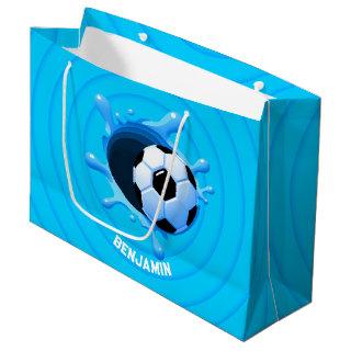 Personalized Soccer Ball Large Gift Bag