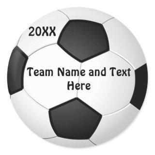 PERSONALIZED Soccer Ball Stickers NAME, YEAR, TEAM