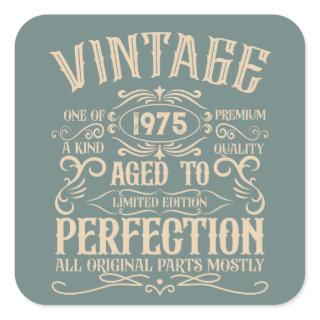 Personalized vintage 50th birthday whiskey label