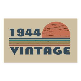Personalized vintage 80th birthday gifts rectangular sticker