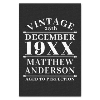 Personalized Vintage Aged to Perfection Tissue Paper