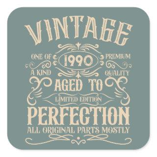 Personalized vintage birthday whiskey label themed