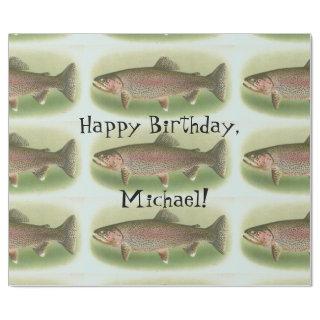 Personalized Vintage Rainbow Trout