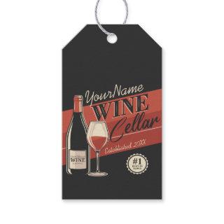 Personalized Wine Cellar Bottle Tasting Room Bar  Gift Tags