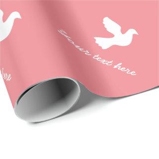 Personalized  with white doves