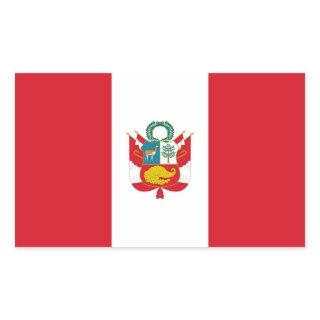 Peru/Peruvian War Flag Rectangular Sticker