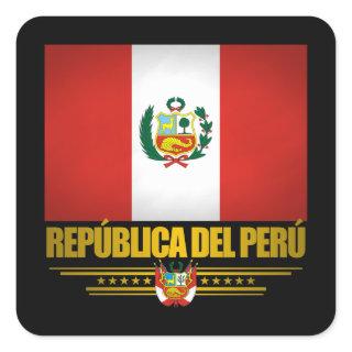 "Peruvian Pride" Square Sticker