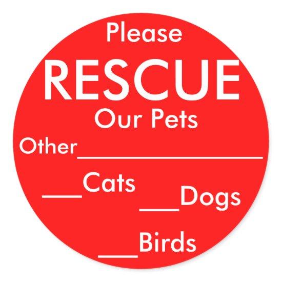 Pet Rescue Stickers