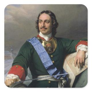 Peter I the Great  1838 Square Sticker