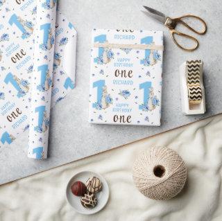 Peter Rabbit Baby Boy's First Birthday Wrapping