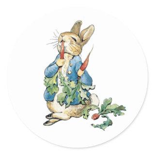 Peter Rabbit Easter Classic Round Sticker