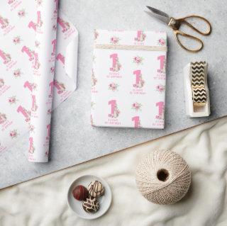 Peter Rabbit | Pink First Birthday Wrapping
