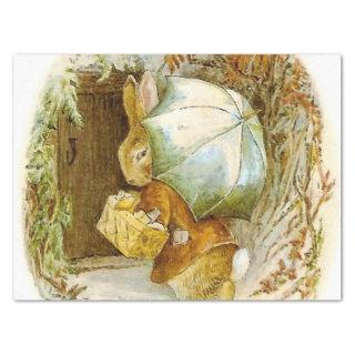 “Peter Rabbit with Winter Umbrella” by Beatrix Pot Tissue Paper